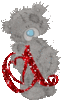 GIF animado (34313) Letra a osito gris