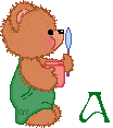GIF animado (30987) Letra a oso