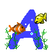 GIF animado (31475) Letra a peces