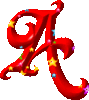 GIF animado (44156) Letra a roja