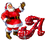 GIF animado (41531) Letra a santa claus