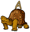 GIF animado (32189) Letra a tortuga
