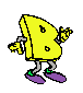 GIF animado (39738) Letra b amarilla brazos piernas