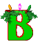 GIF animado (40623) Letra b arbol navidad