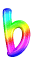 GIF animado (40197) Letra b arco iris