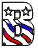 GIF animado (42346) Letra b bandera barras estrellas