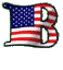 GIF animado (42480) Letra b bandera estados unidos