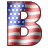 GIF animado (42408) Letra b bandera norteamericana