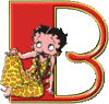 GIF animado (35871) Letra b betty boop