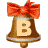 GIF animado (40886) Letra b campanas navidad