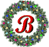 GIF animado (41065) Letra b corona navidad
