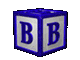 GIF animado (38943) Letra b cubo letras