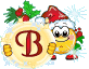 GIF animado (41119) Letra b emoticono navidad