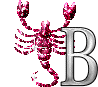 GIF animado (38641) Letra b escorpio