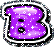 GIF animado (34791) Letra b estrellitas
