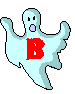 GIF animado (38175) Letra b fantasma