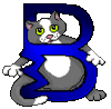 GIF animado (30043) Letra b gato