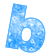 GIF animado (33387) Letra b glitter cristal