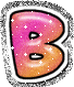 GIF animado (33603) Letra b glitter fiesta