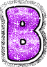 GIF animado (33011) Letra b glitter fucsia