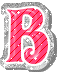GIF animado (34486) Letra b glitter rosa