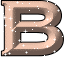 GIF animado (33228) Letra b glitter salmon