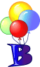 GIF animado (36583) Letra b globos