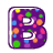 GIF animado (40468) Letra b lunares