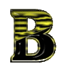 GIF animado (42090) Letra b negra amarilla