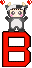 GIF animado (31130) Letra b osito panda