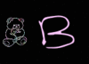 GIF animado (31221) Letra b oso