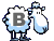 GIF animado (31438) Letra b oveja lana