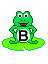 GIF animado (31830) Letra b ranita