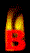 GIF animado (37728) Letra b roja ardiendo