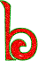 GIF animado (44229) Letra b roja fantasia