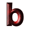 GIF animado (44053) Letra b roja verde
