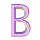 GIF animado (44912) Letra b rosa