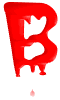 GIF animado (38370) Letra b sangre
