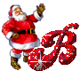 GIF animado (41532) Letra b santa claus