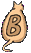 GIF animado (30069) Letra b silueta gato