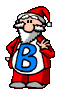 GIF animado (41628) Letra b simbolos navidad