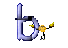 GIF animado (36447) Letra b smilies