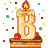 GIF animado (36709) Letra b tarta