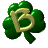 GIF animado (37306) Letra b trebol