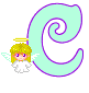 GIF animado (38996) Letra c angelito