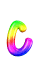 GIF animado (40198) Letra c arco iris