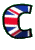 GIF animado (42517) Letra c bandera inglaterra