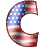 GIF animado (42409) Letra c bandera norteamericana