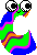 GIF animado (39061) Letra c colores ojos