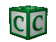 GIF animado (38944) Letra c cubo letras